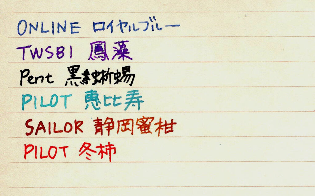 あなたが現在見ているのは 万年筆裏抜け検証｜ガラスペンと手持ちの紙でインクの裏抜けチェック！