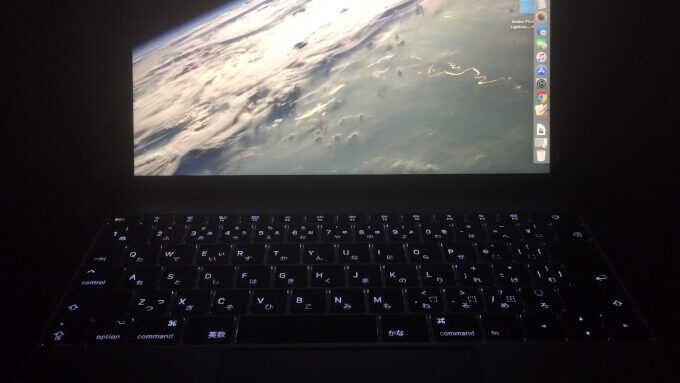 MacBook12バックライト