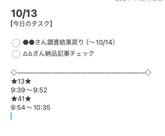 ラップタイムと稼働時間