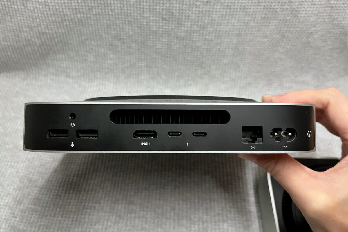 M1 Mac miniのポート