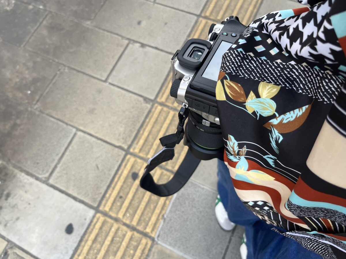 街歩き時のキャプチャー取り付け