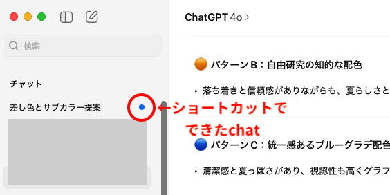 ChatGPTの未読chat